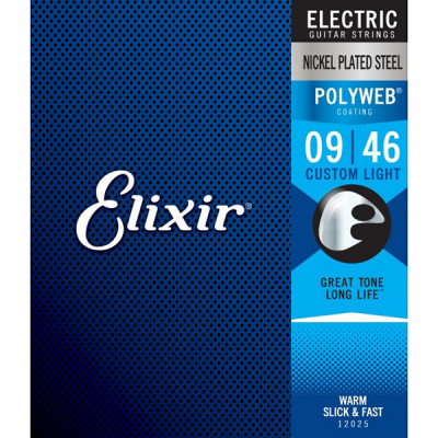 Купить elixir 12025 polyweb - струны для электрогитары