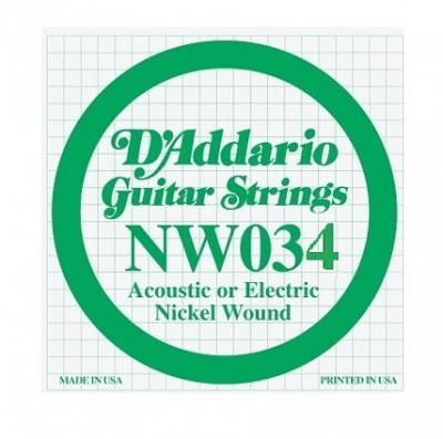 Купить d'addario nw-034 - отдельная струна для электрогитары